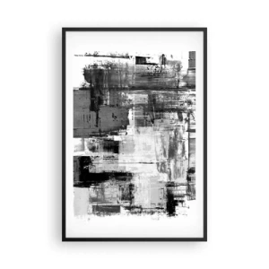 Póster en marco negro - El gris es hermoso - 61x91 cm
