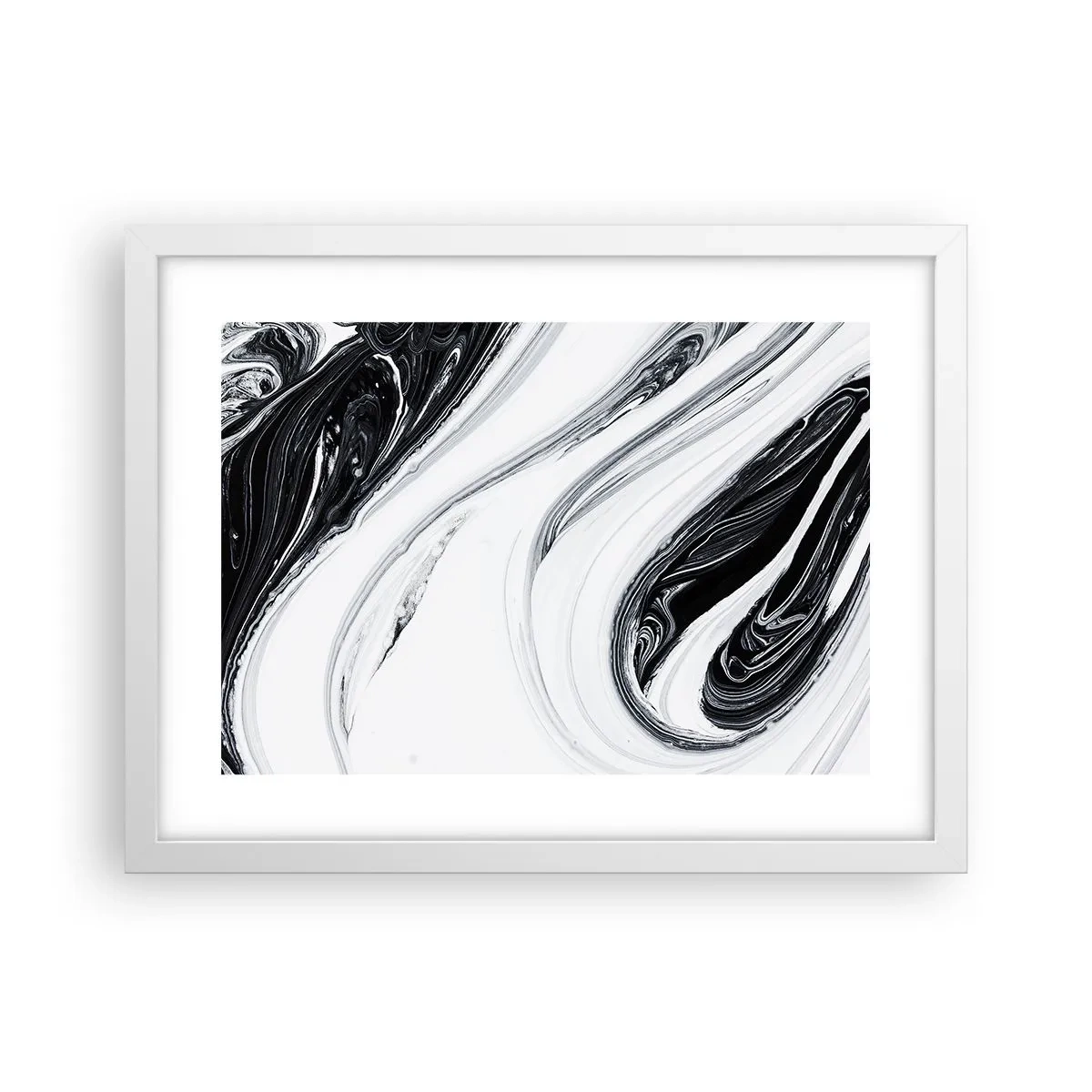 Póster en marco blanco - Combinando opuestos - 40x30 cm