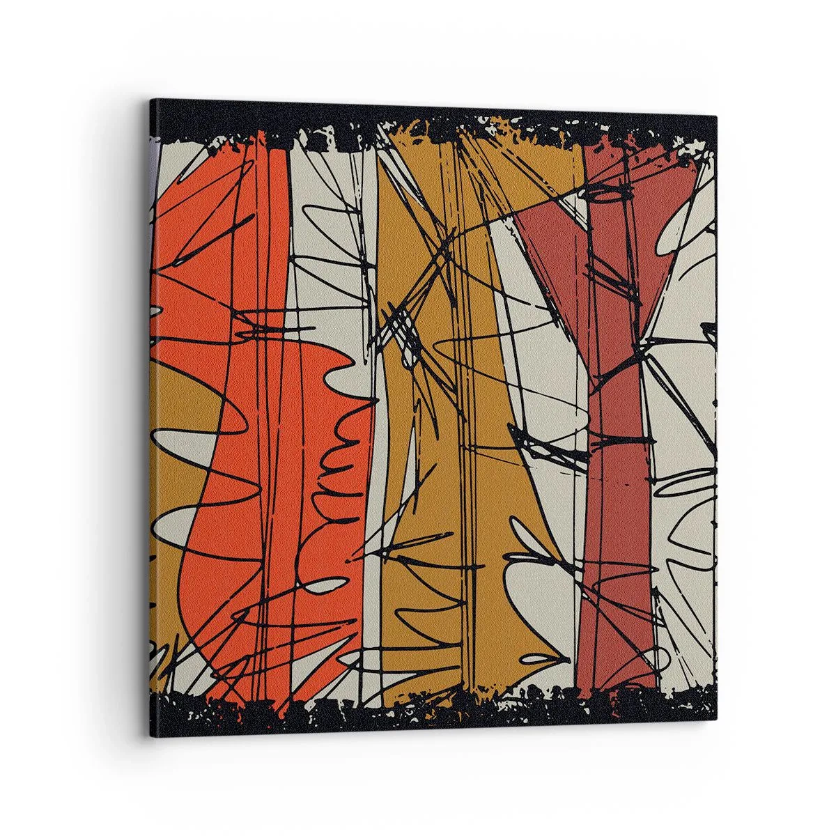 Cuadro sobre lienzo - Impresión de Imagen - Composición espontánea - 70x70 cm