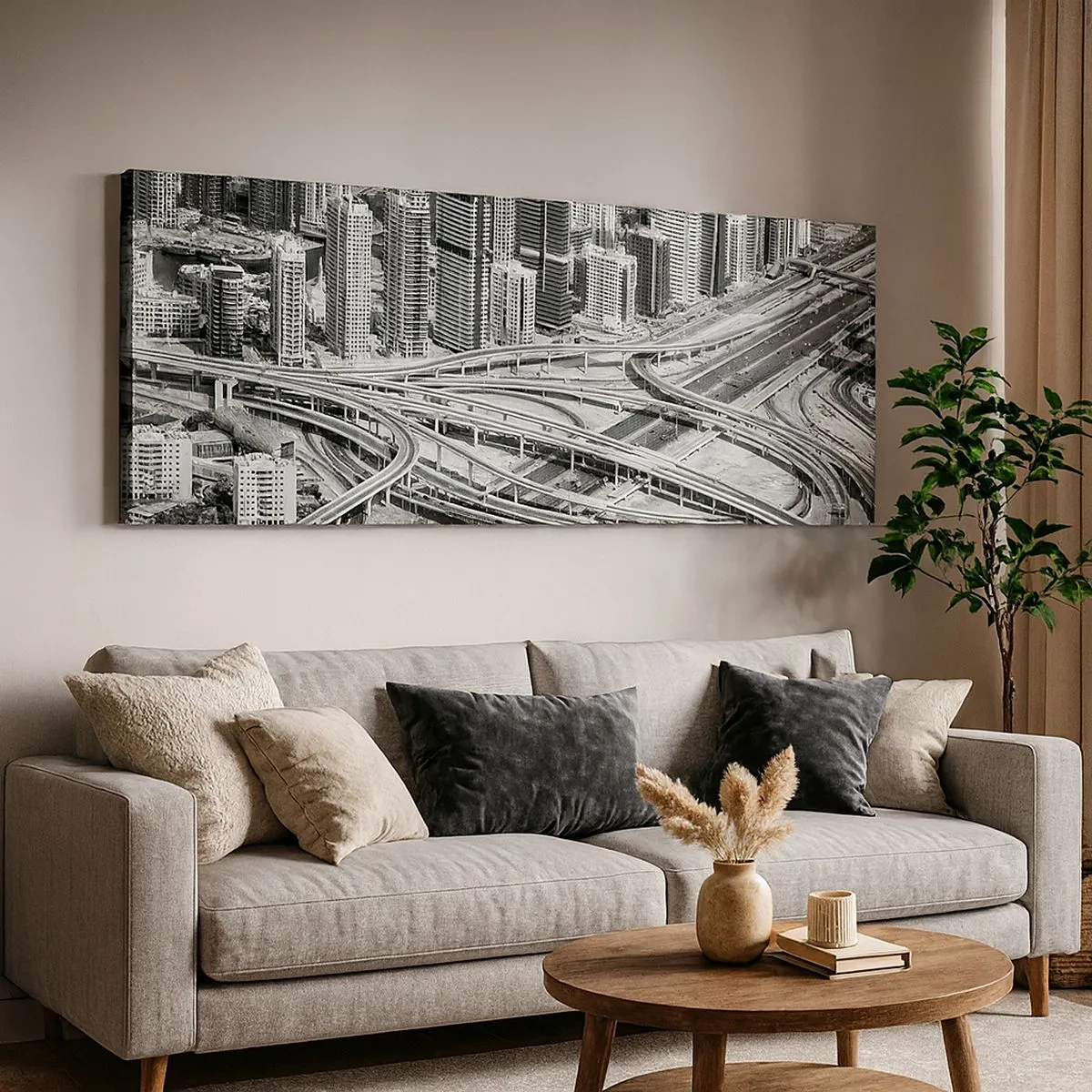 Cuadro sobre lienzo - Impresión de Imagen - Dubái: la ciudad imposible - 100x40 cm