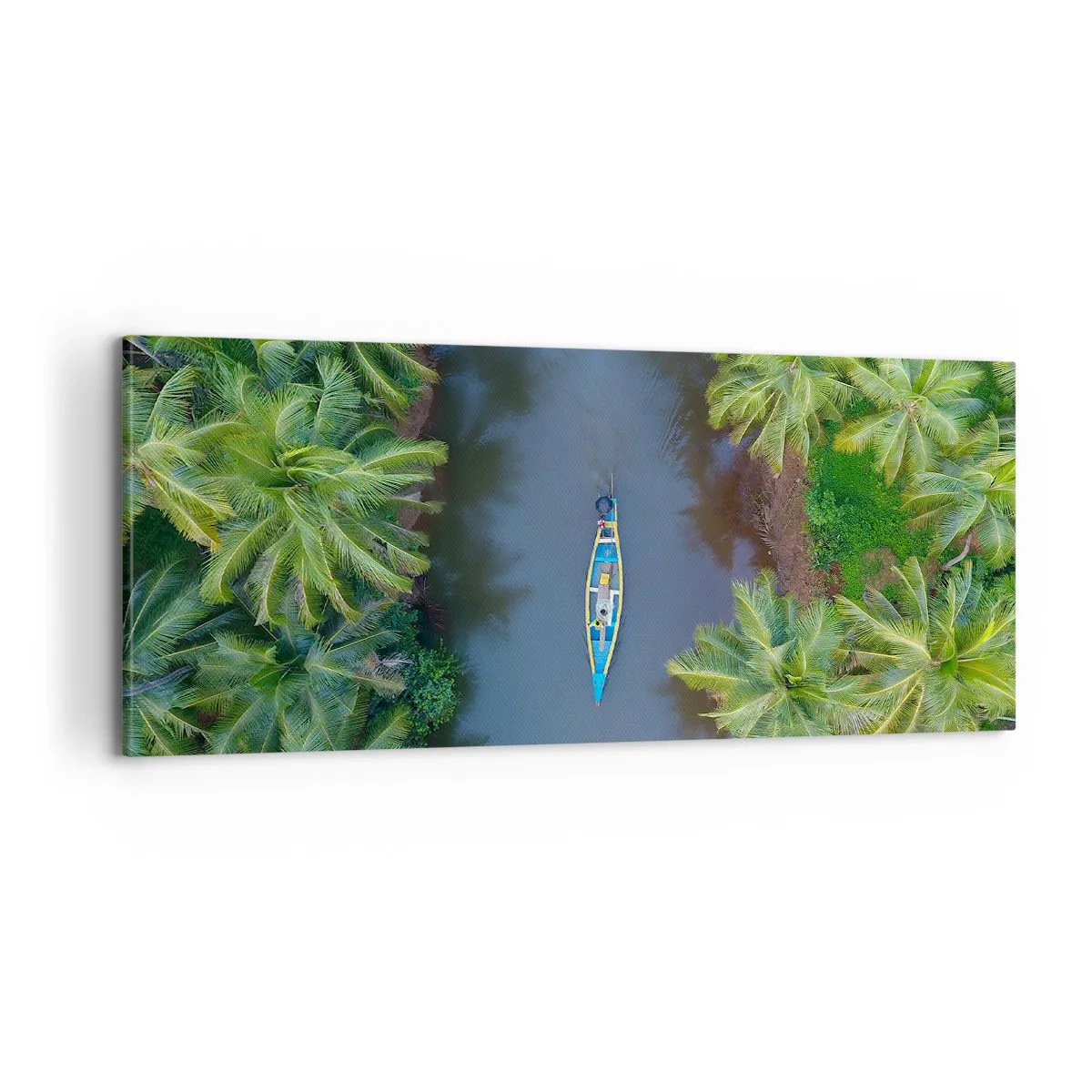 Cuadro sobre lienzo - Impresión de Imagen - En un sendero tropical - 100x40 cm