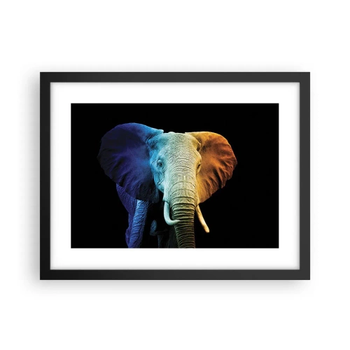 Póster en marco negro - Excéntrico, no un bicho raro - 40x30 cm