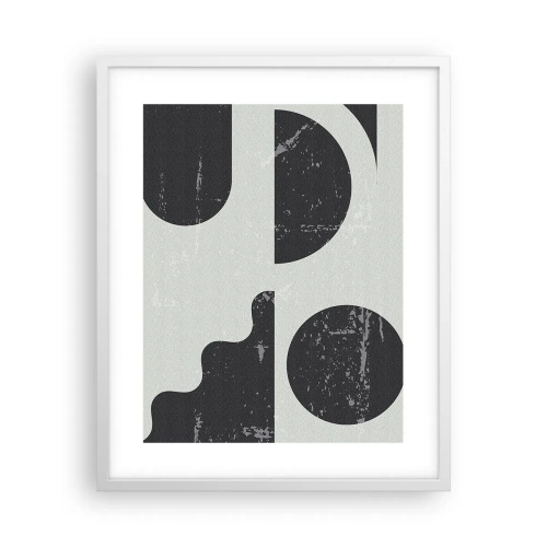 Póster en marco blanco - Composición arriba y abajo - 40x50 cm