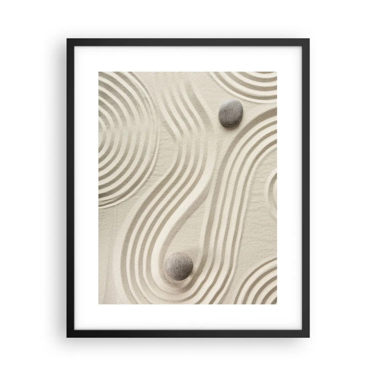 Póster en marco negro - Un toque de calidez - 40x50 cm