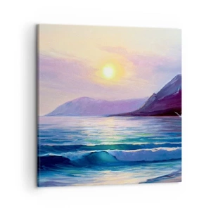 Cuadro sobre lienzo - Impresión de Imagen - Cristal de agua y aire - 60x60 cm