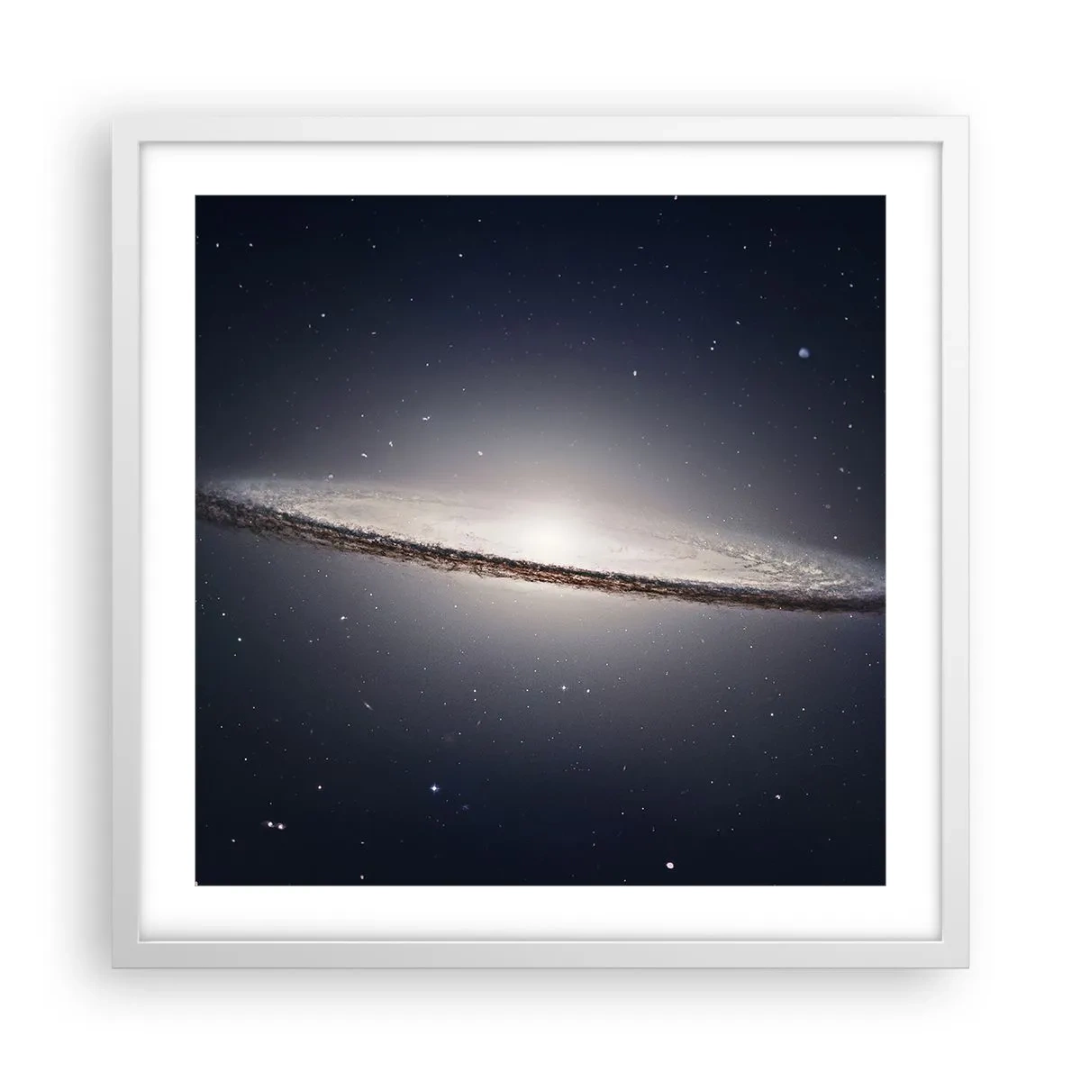 Póster en marco blanco - Érase una vez en una galaxia muy, muy lejana.... - 50x50 cm