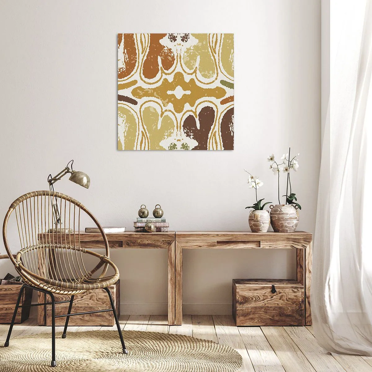 Cuadro sobre lienzo - Impresión de Imagen - Abstracción sentimental - 70x70 cm