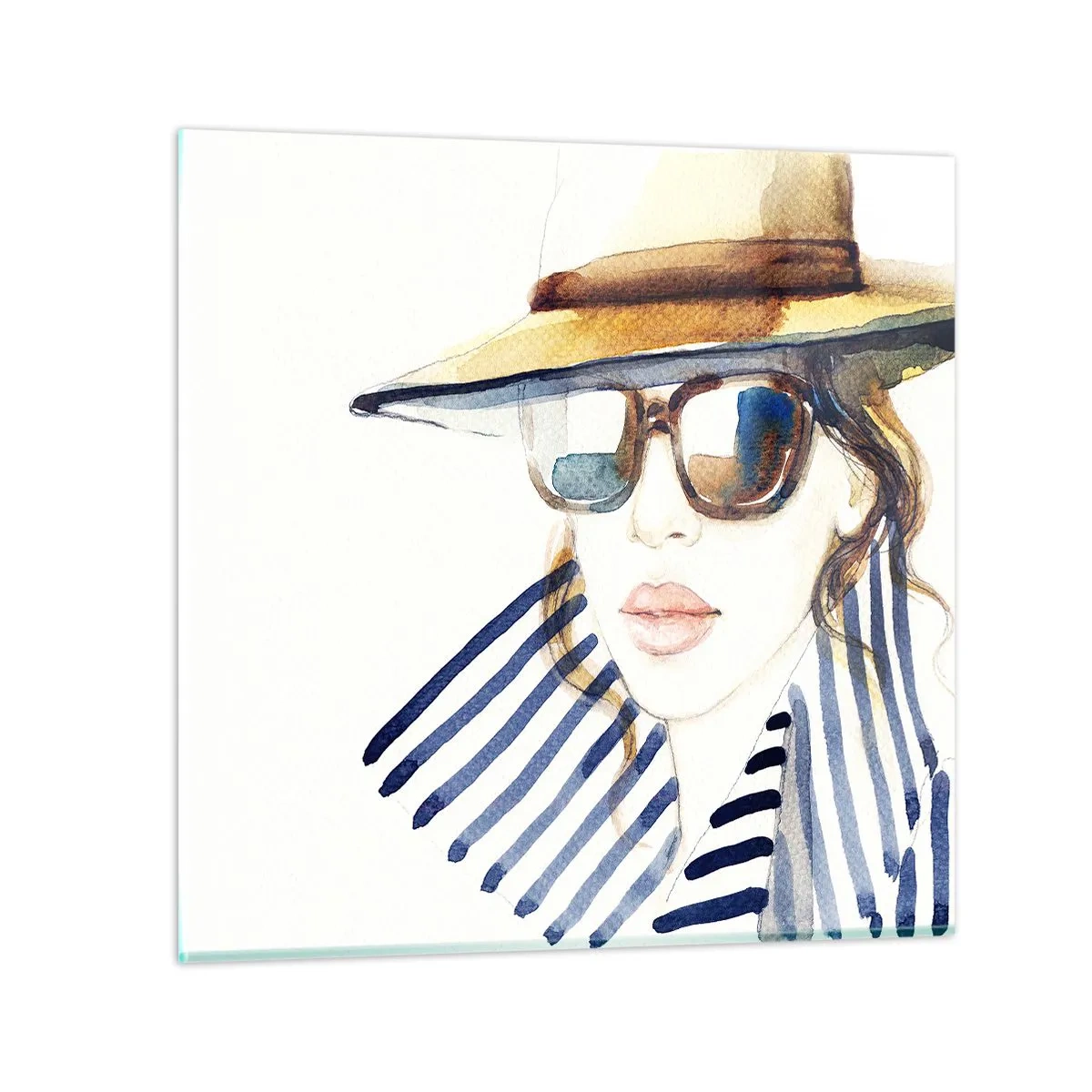 Cuadro sobre vidrio - Impresiones sobre Vidrio - ¡Florida le da la bienvenida! - 50x50 cm