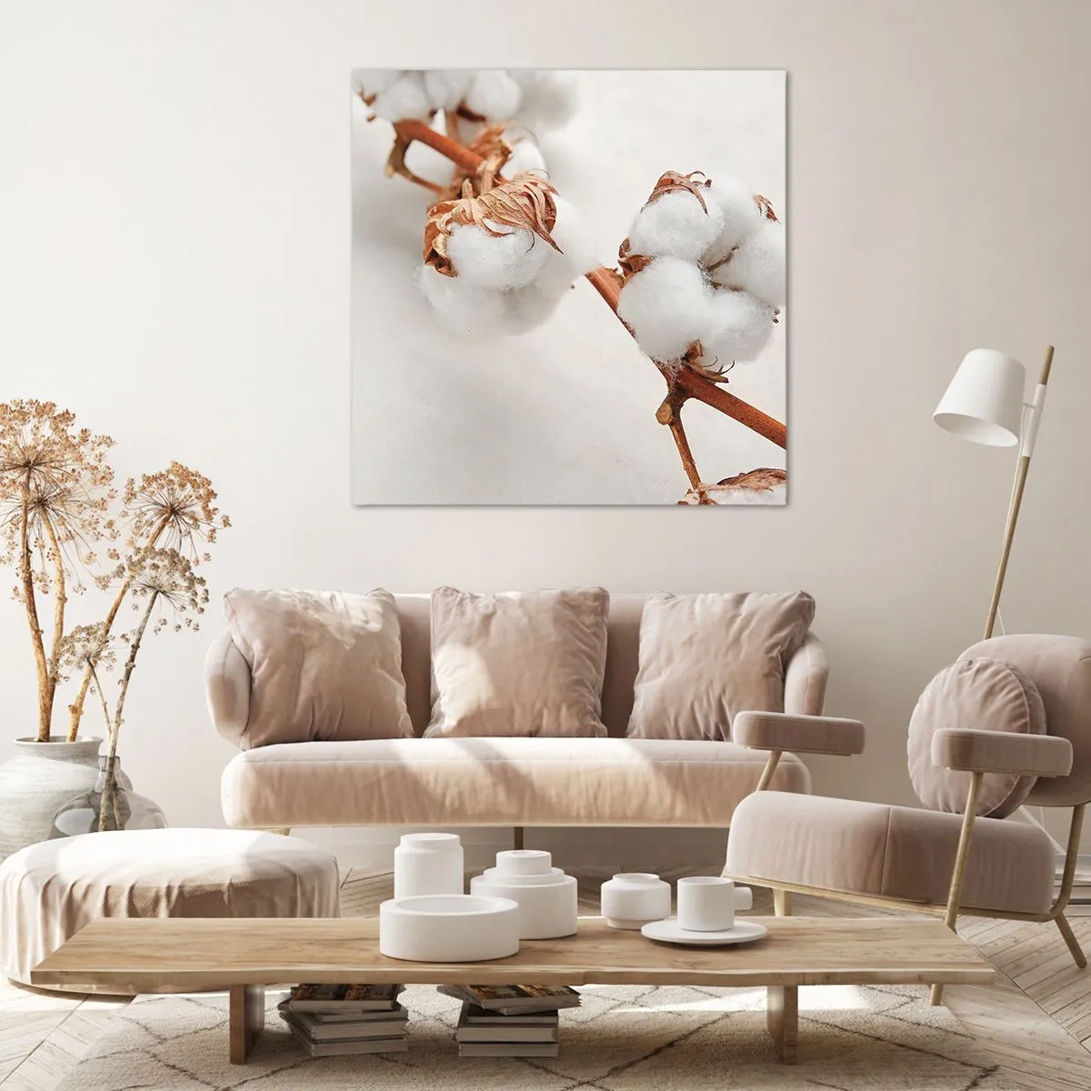 Cuadro sobre lienzo - Impresión de Imagen - Un suave tacto - 70x70 cm