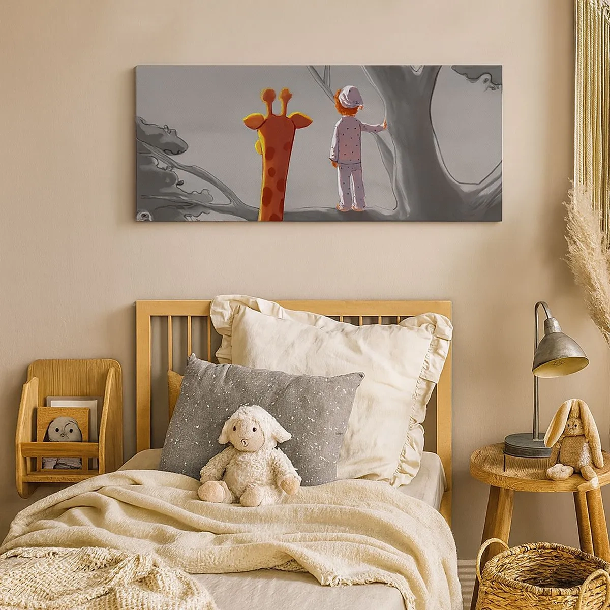 Cuadro sobre lienzo - Impresión de Imagen - ¿Está sucediendo de verdad? - 100x40 cm