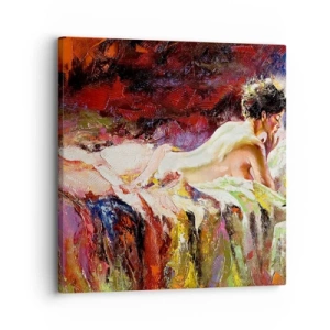 Cuadro sobre lienzo - Impresión de Imagen - Una Venus reflexiva - 30x30 cm