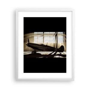 Póster en marco blanco - El descanso del guerrero - 40x50 cm