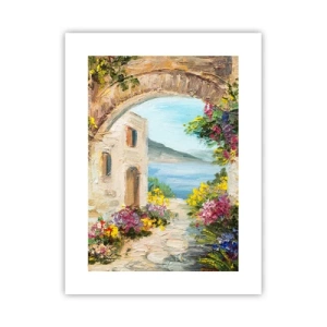 Póster - El encanto del paisaje costero - 30x40 cm