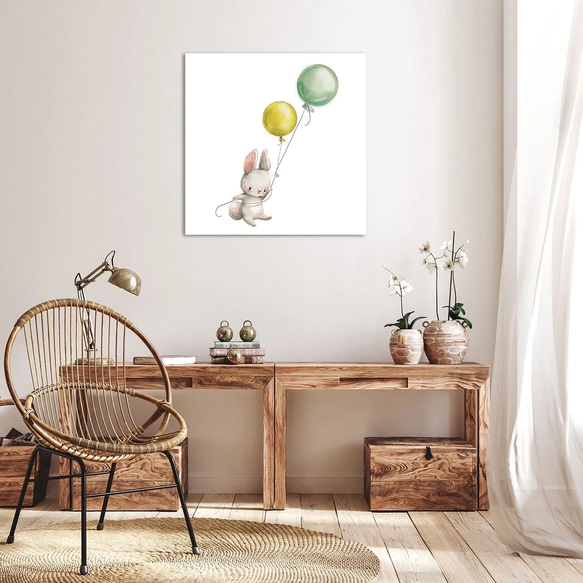 Cuadro sobre lienzo - Impresión de Imagen - ¡Yo también volaré! - 70x70 cm