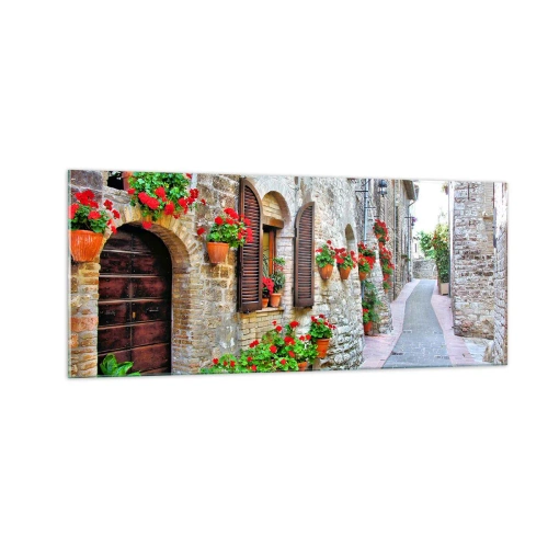 Cuadro sobre vidrio - Impresiones sobre Vidrio - Ambiente italiano - 100x40 cm