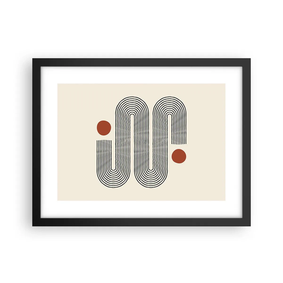 Póster en marco negro - De principio a fin - 40x30 cm