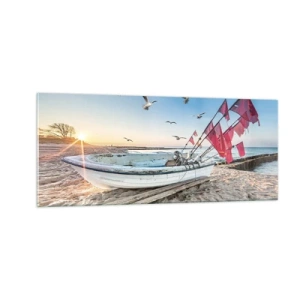 Cuadro sobre vidrio - Impresiones sobre Vidrio - Un merecido descanso - 100x40 cm