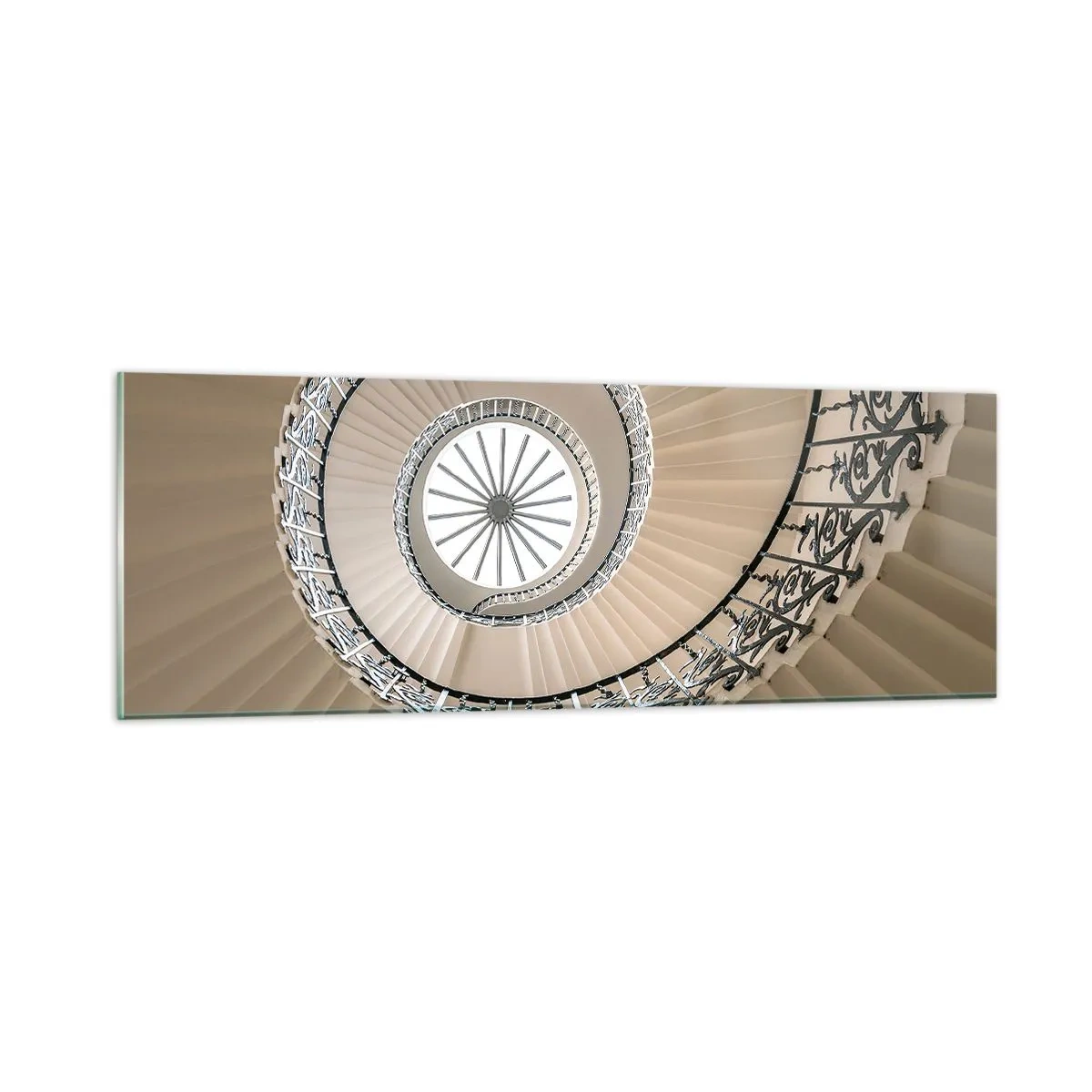 Cuadro sobre vidrio - Impresiones sobre Vidrio - En el interior de una concha - 90x30 cm