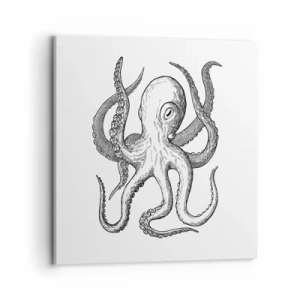 Cuadro sobre lienzo - Impresión de Imagen - Bailando con olas - 70x70 cm