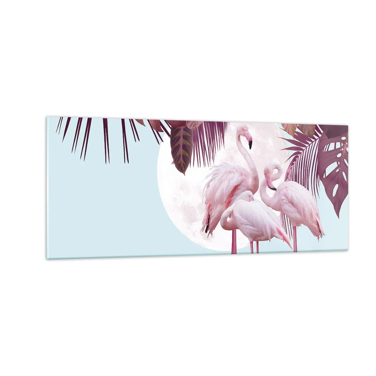 Cuadro sobre vidrio - Impresiones sobre Vidrio - La grandeza de las aves - 100x40 cm