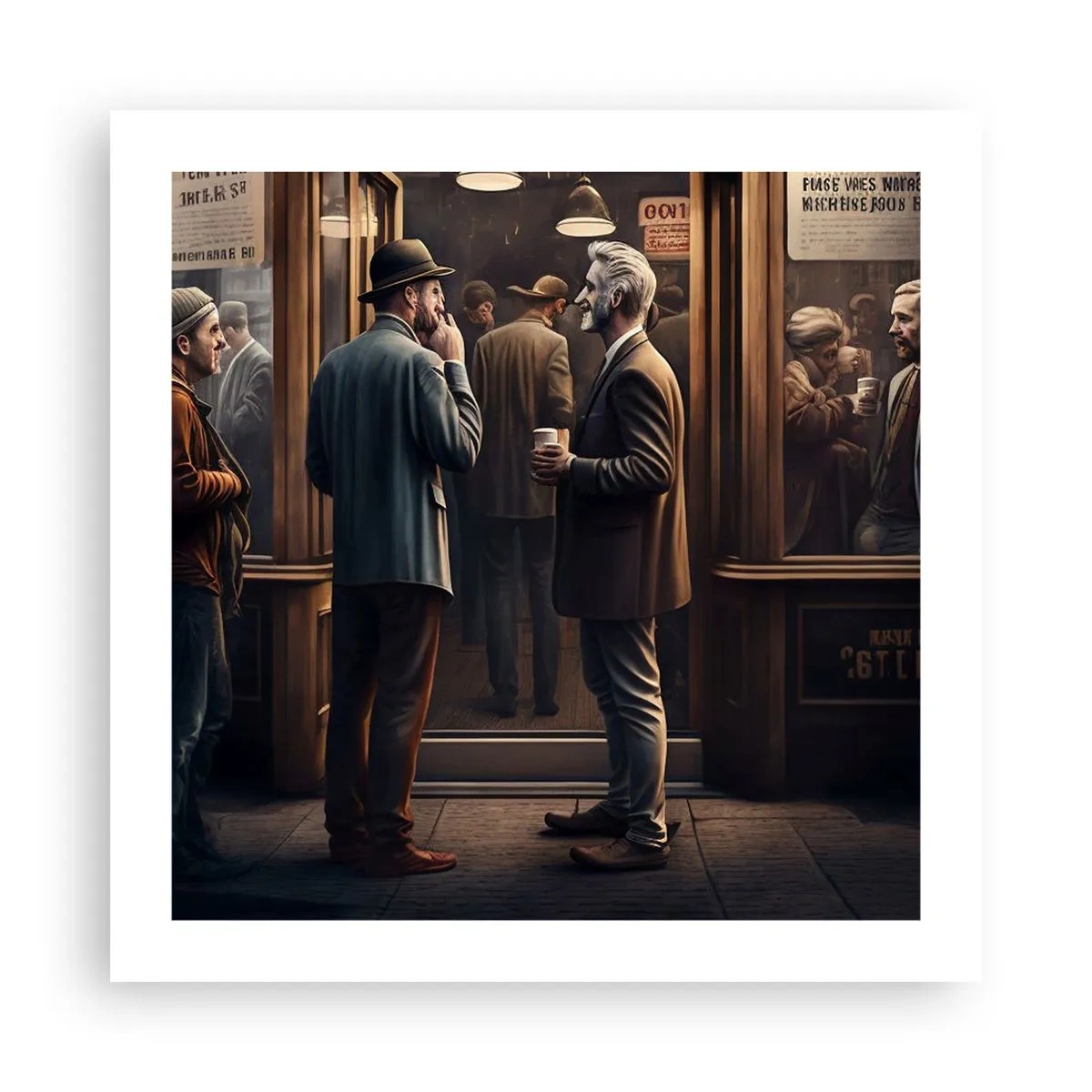 Póster - Un buen momento del día - 50x50 cm