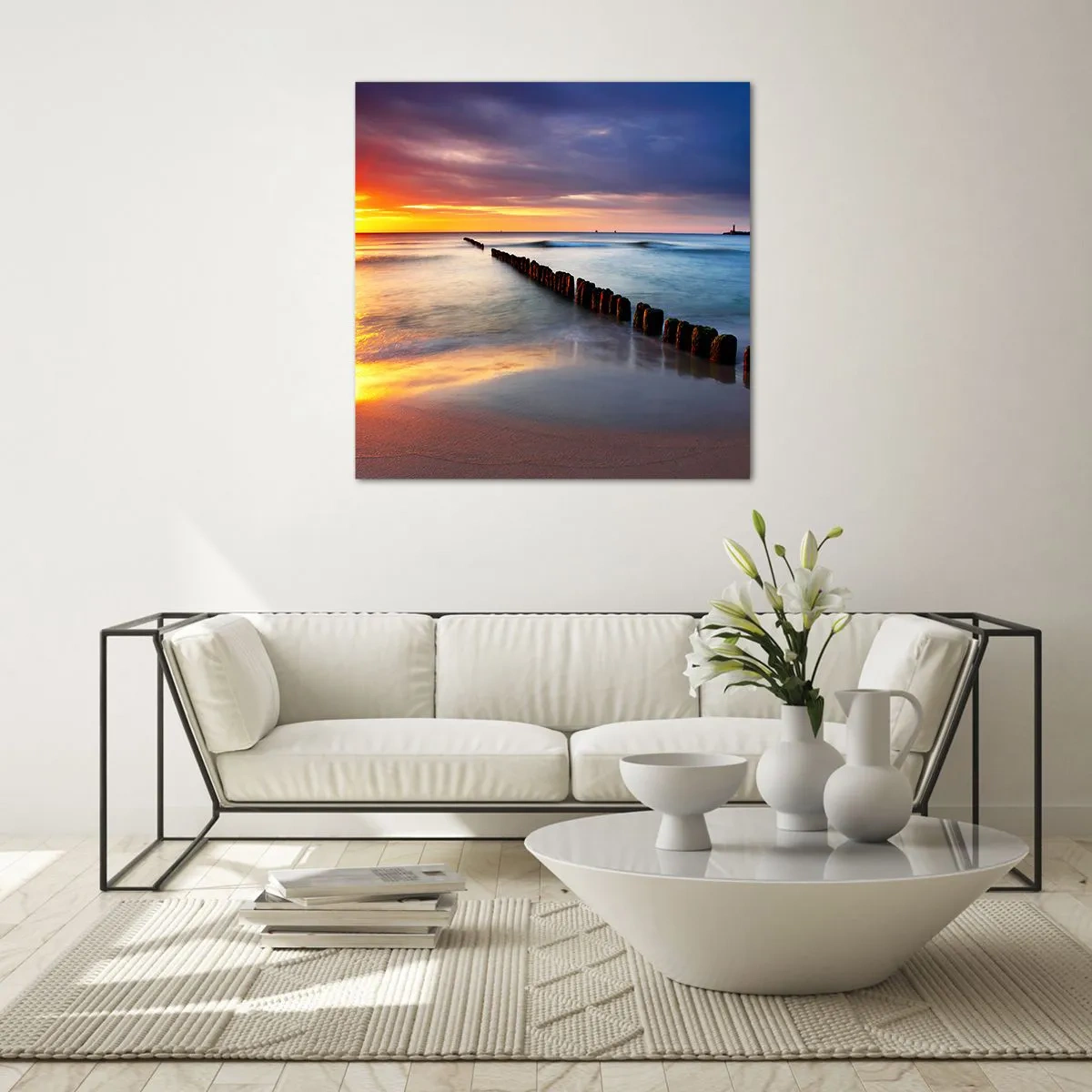 Cuadro sobre vidrio - Impresiones sobre Vidrio - Escuchar el silencio - 70x70 cm