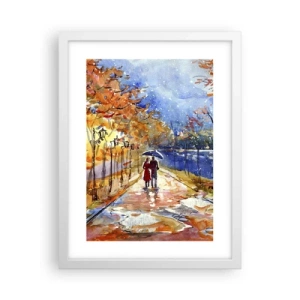 Póster en marco blanco - Juntos hasta el límite del tiempo - 30x40 cm