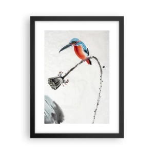 Póster en marco negro - La vida de la pradera - 30x40 cm