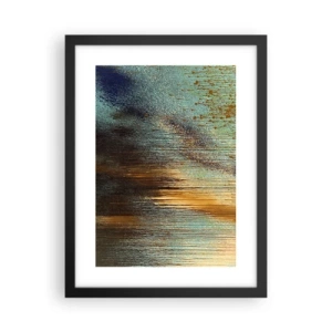 Póster en marco negro - Una composición colorista no accidental - 30x40 cm