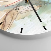 Esfera sin numeración, con rayas