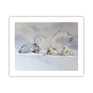 Póster - En un valle nevado - 50x40 cm