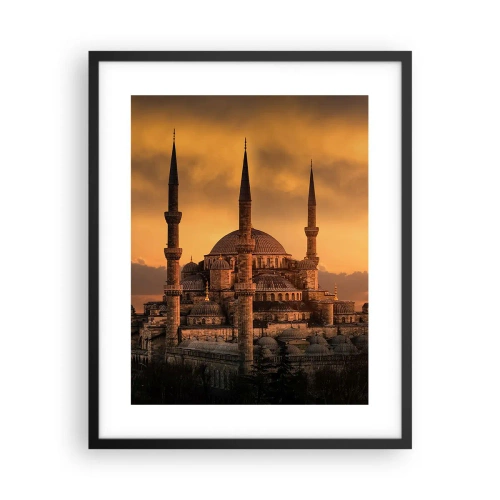 Póster en marco negro - Dios es grande - 40x50 cm