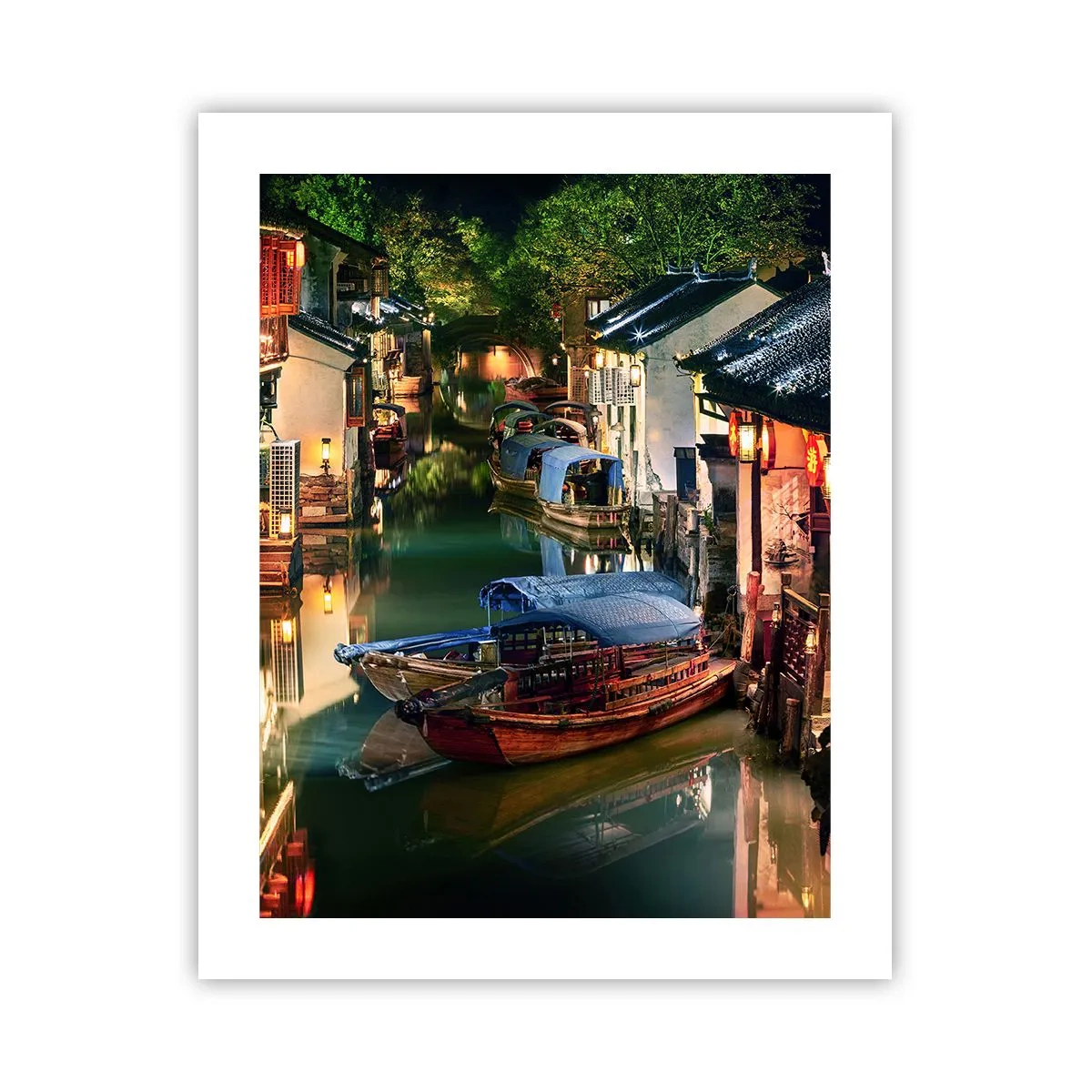 Póster - Noche en una calle china - 40x50 cm