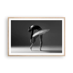 Póster en marco roble claro - Bella bailarina - 91x61 cm