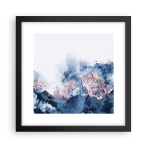 Póster en marco negro - El techo del mundo - 30x30 cm