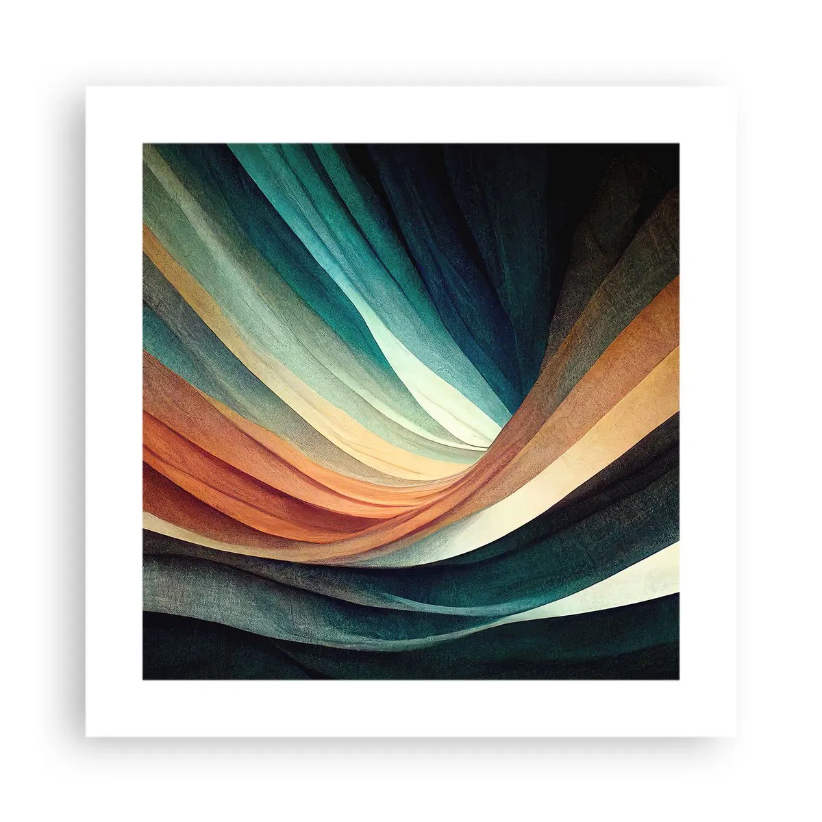 Póster - Tejido de colores - 40x40 cm