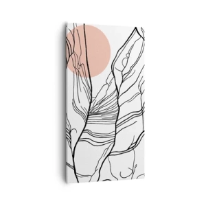 Cuadro sobre lienzo - Impresión de Imagen - En una red de ramas - 55x100 cm