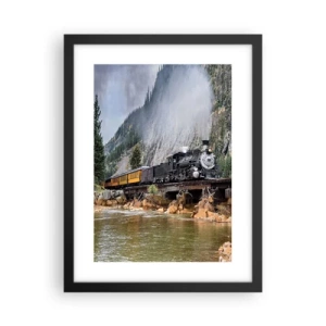 Póster en marco negro - ¿Adónde me llevas? - 30x40 cm