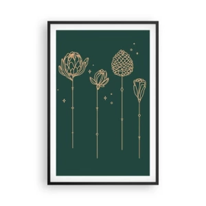 Póster en marco negro - La familia vegetal - 61x91 cm