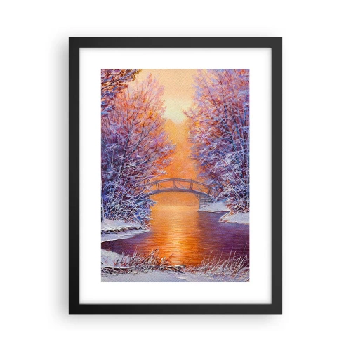 Póster en marco negro - Reunámonos aquí - 30x40 cm
