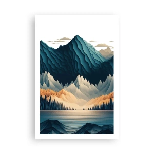 Póster - Paisaje perfecto de montañas - 61x91 cm