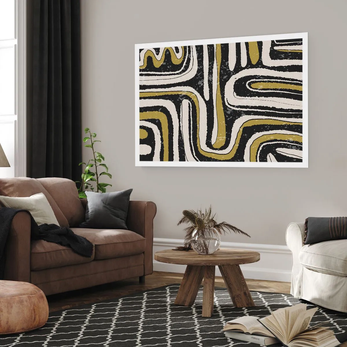 Póster - Composición: tramos y callejones - 91x61 cm