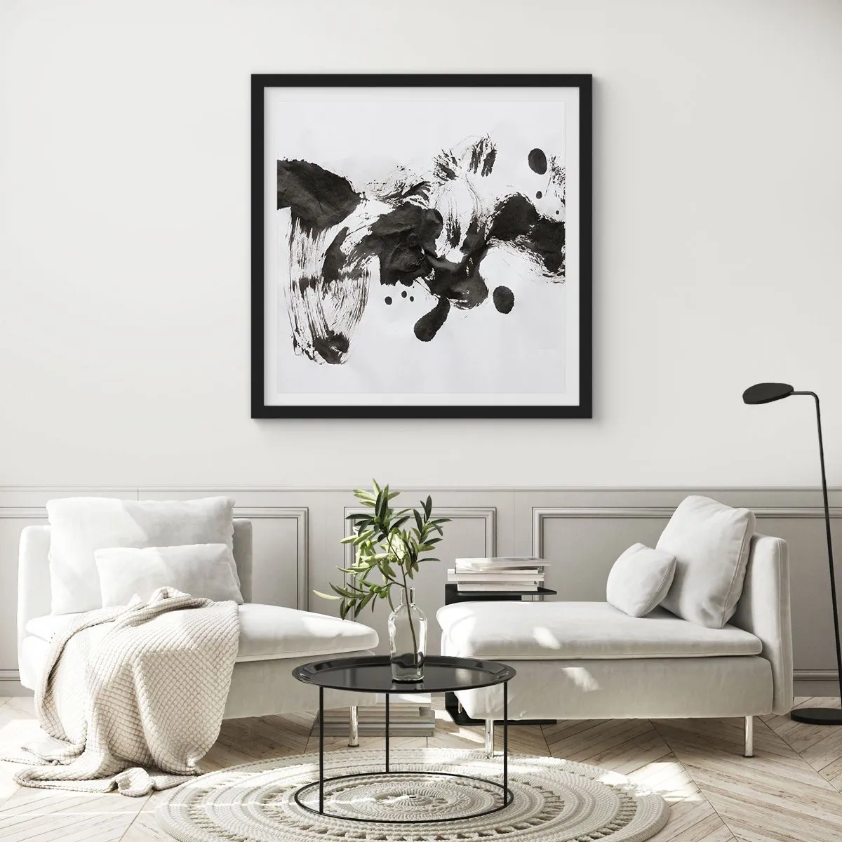 Póster en marco negro - ¿Un método en la locura? - 50x50 cm