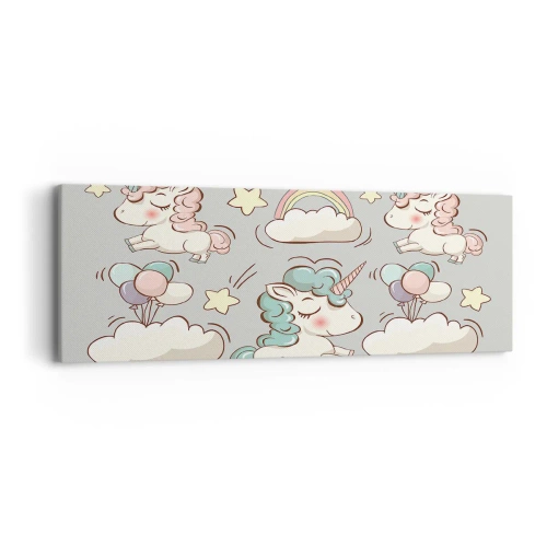 Cuadro sobre lienzo - Impresión de Imagen - Estoy seguro de que existen - 90x30 cm