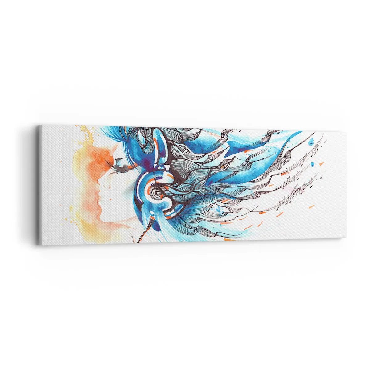 Cuadro sobre lienzo - Impresión de Imagen - Que suene la música - 90x30 cm