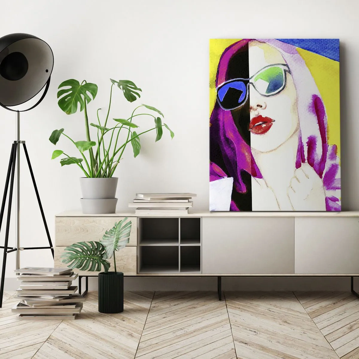 Cuadro sobre lienzo - Impresión de Imagen - Contrastes - 65x120 cm