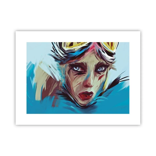 Póster - Guerrera colorida - 40x30 cm