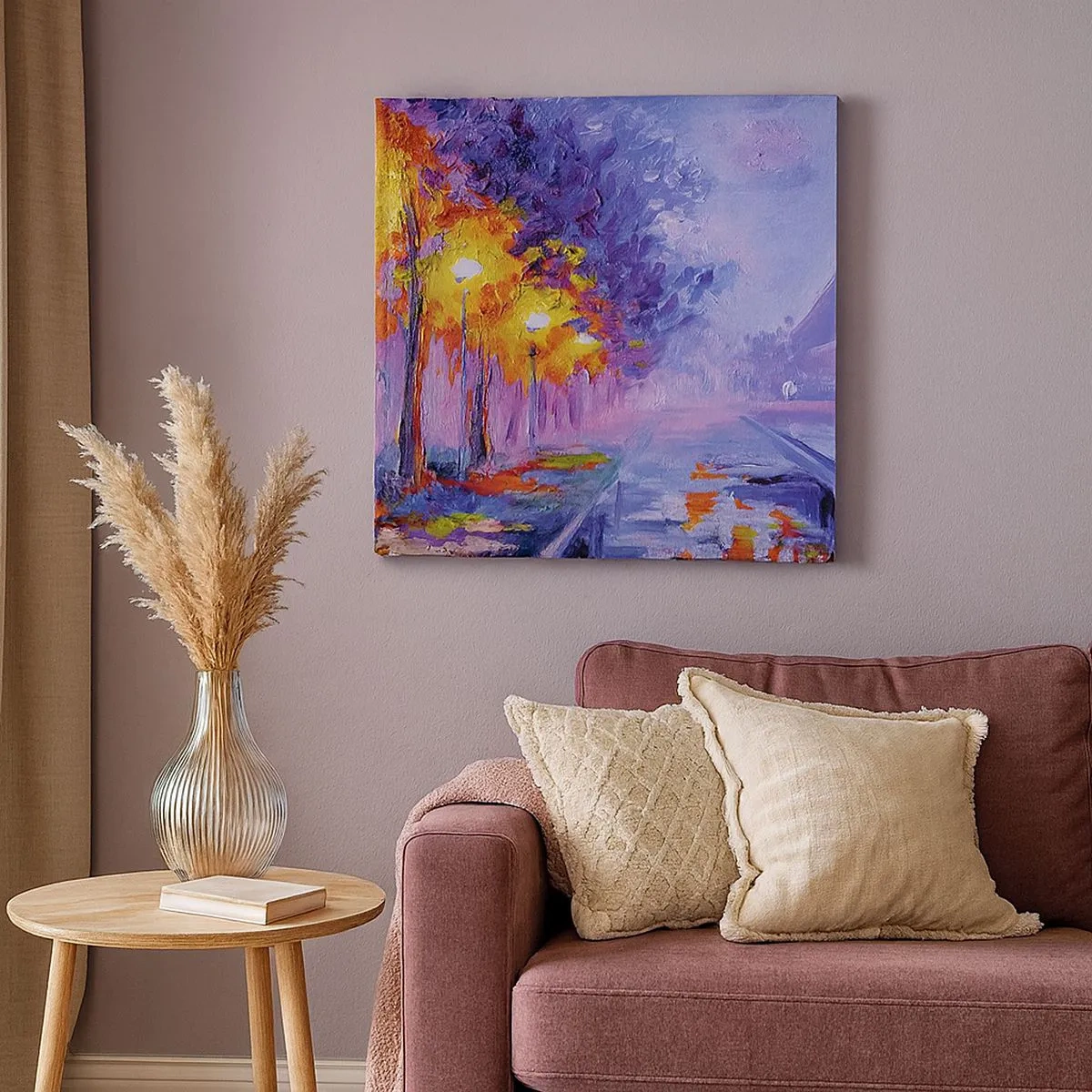 Cuadro sobre lienzo - Impresión de Imagen - Un paseo de ensueño - 30x30 cm