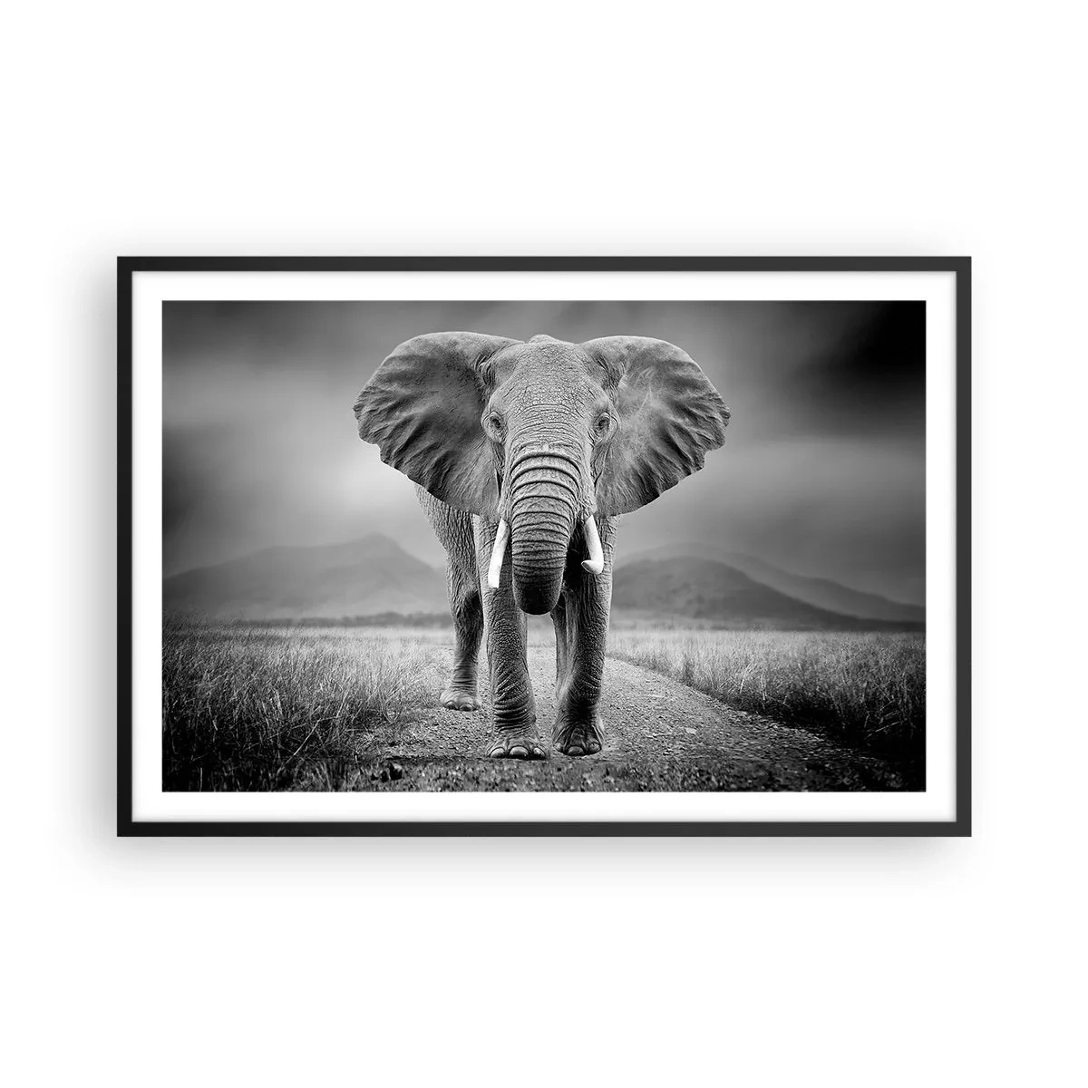 Póster en marco negro - El anfitrión da la bienvenida - 91x61 cm