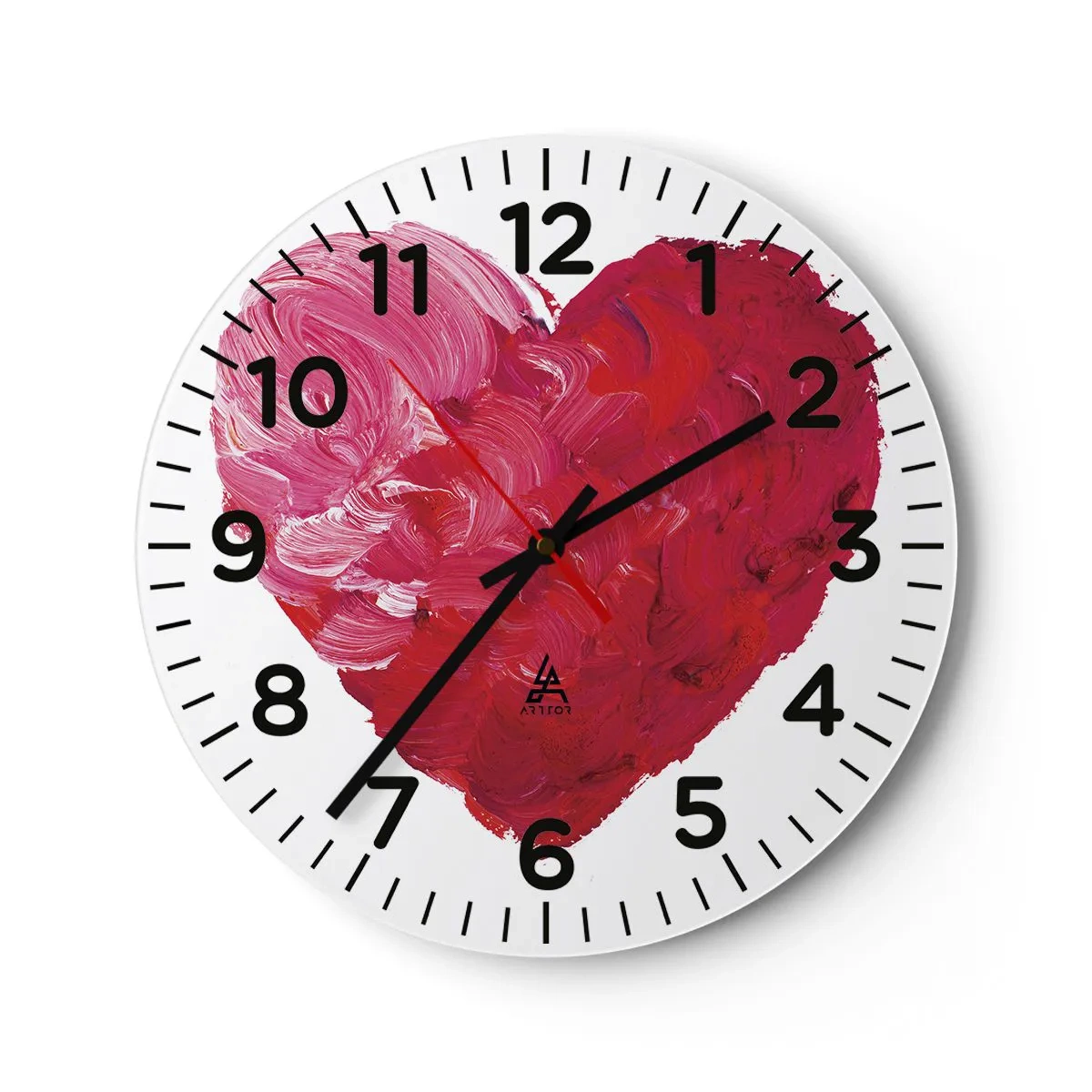 Reloj de pared - Reloj de vidrio - All you need is love - 40x40 cm